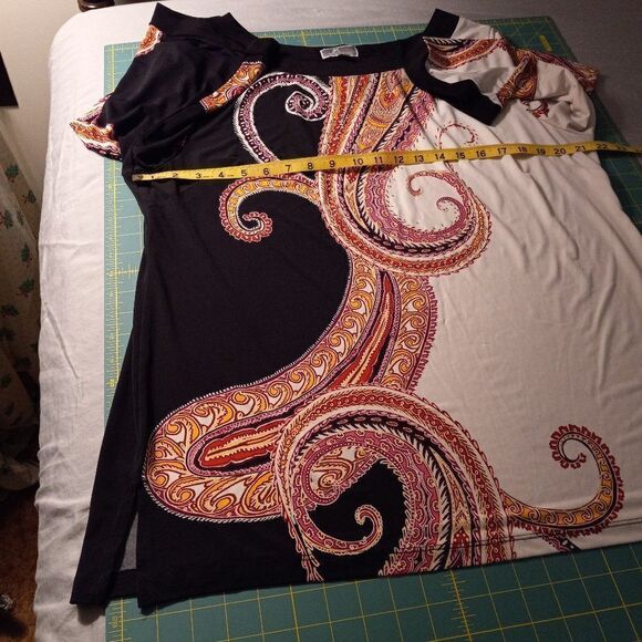 JM CollectionWomens XL Long Sleeve Embellished Blouse  - Picture 5 of 7